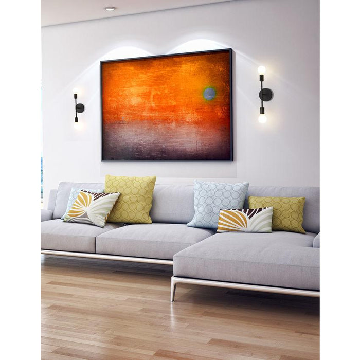 Z-Lite Modernist Matte Black Wall Sconce 731-2S-MB | theLightShop