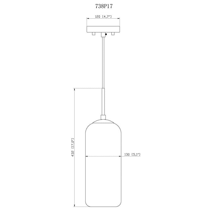 Z-Lite Monty Matte Black 1 Light Pendant 738P17-MB | theLightShop