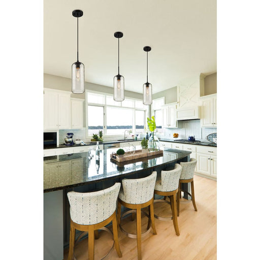 Z-Lite Monty Matte Black 1 Light Pendant 738P17-MB | theLightShop