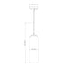 Z-Lite Monty Matte Black Pendant 732P22-MB | theLightShop