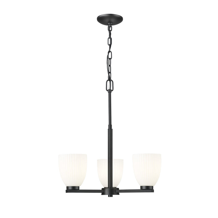 Z-Lite Naya 3 Light Chandelier - Matte Black
