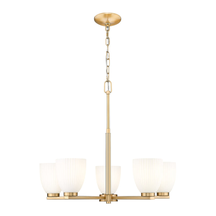 Z-Lite Naya 5 Light Chandelier - Modern Gold
