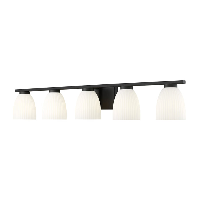 Z-Lite Naya 5 Light Vanity Light - Matte Black