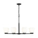 Z-Lite Naya 8 Light Chandelier - Matte Black