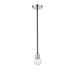 Z-Lite Neutra Matte Black Polished Nickel Mini-Pendant 621MP-MB-PN | theLightShop
