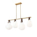Z-Lite Newbury Linear Chandelier Modern Gold 4 Light 7513-4L-MGLD | theLightShop