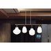 Z-Lite Newbury Linear Chandelier Modern Gold 4 Light 7513-4L-MGLD | theLightShop
