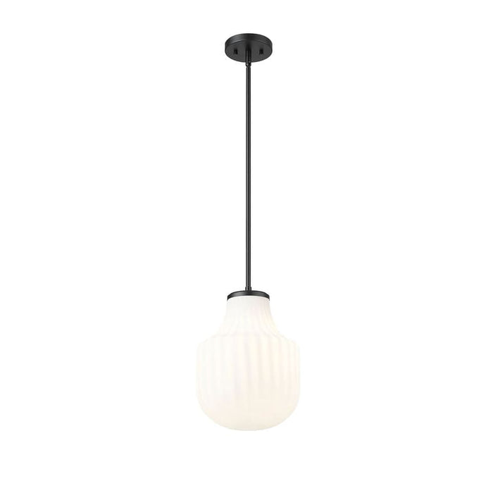 Z-Lite Newbury Pendant Matte Black 1 Light 10 Inch 7510P10-MB | theLightShop