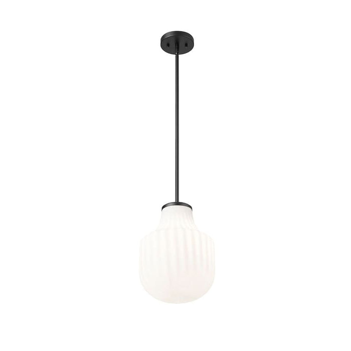 Z-Lite Newbury Pendant Matte Black 1 Light 10 Inch 7510P10-MB | theLightShop