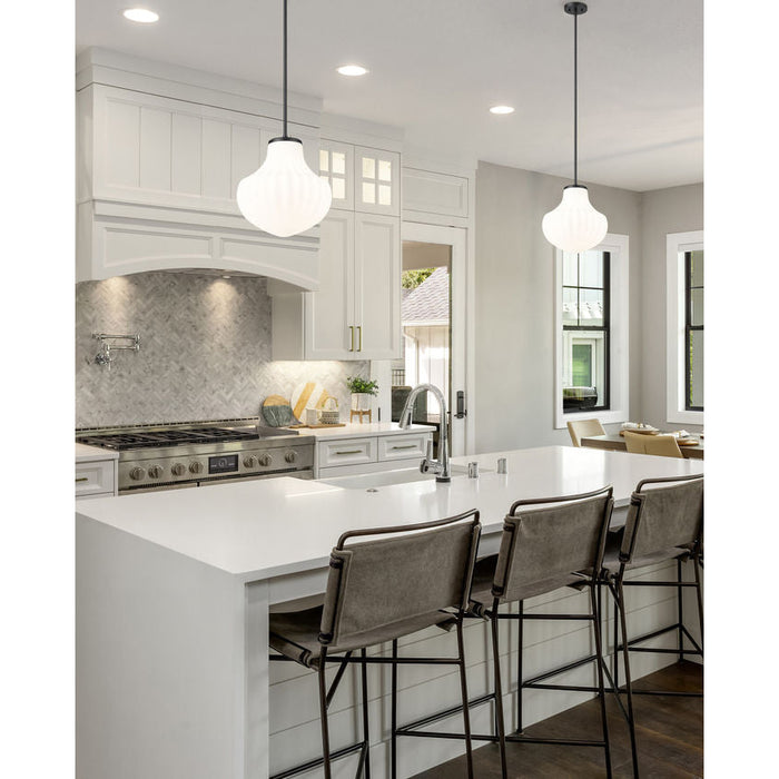 Z-Lite Newbury Pendant Matte Black 1 Light 13 Inch 7512P13-MB | theLightShop
