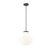 Z-Lite Newbury Pendant Matte Black 1 Light 13 Inch 7512P13-MB | theLightShop