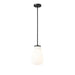 Z-Lite Newbury Pendant Matte Black 1 Light 8 Inch 7511P8-MB | theLightShop