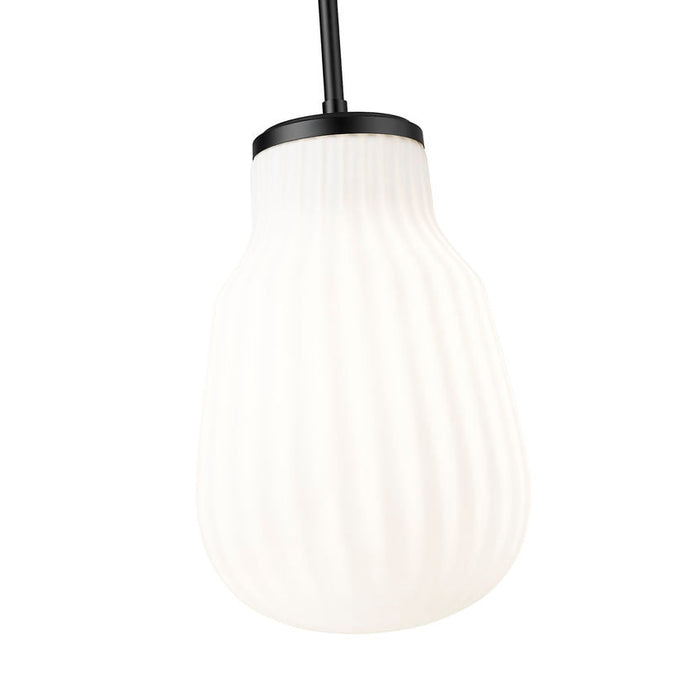 Z-Lite Newbury Pendant Matte Black 1 Light 8 Inch 7511P8-MB | theLightShop