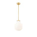 Z-Lite Newbury Pendant Modern Gold 1 Light 10 Inch 7510P10-MGLD | theLightShop