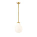Z-Lite Newbury Pendant Modern Gold 1 Light 10 Inch 7510P10-MGLD | theLightShop