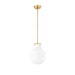 Z-Lite Newbury Pendant Modern Gold 1 Light 10 Inch 7510P10-MGLD | theLightShop
