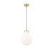 Z-Lite Newbury Pendant Modern Gold 1 Light 10 Inch 7510P10-MGLD | theLightShop