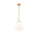 Z-Lite Newbury Pendant Modern Gold 1 Light 13 Inch 7512P13-MGLD | theLightShop