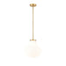 Z-Lite Newbury Pendant Modern Gold 1 Light 13 Inch 7512P13-MGLD | theLightShop