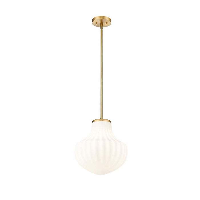 Z-Lite Newbury Pendant Modern Gold 1 Light 13 Inch 7512P13-MGLD | theLightShop
