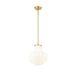Z-Lite Newbury Pendant Modern Gold 1 Light 13 Inch 7512P13-MGLD | theLightShop
