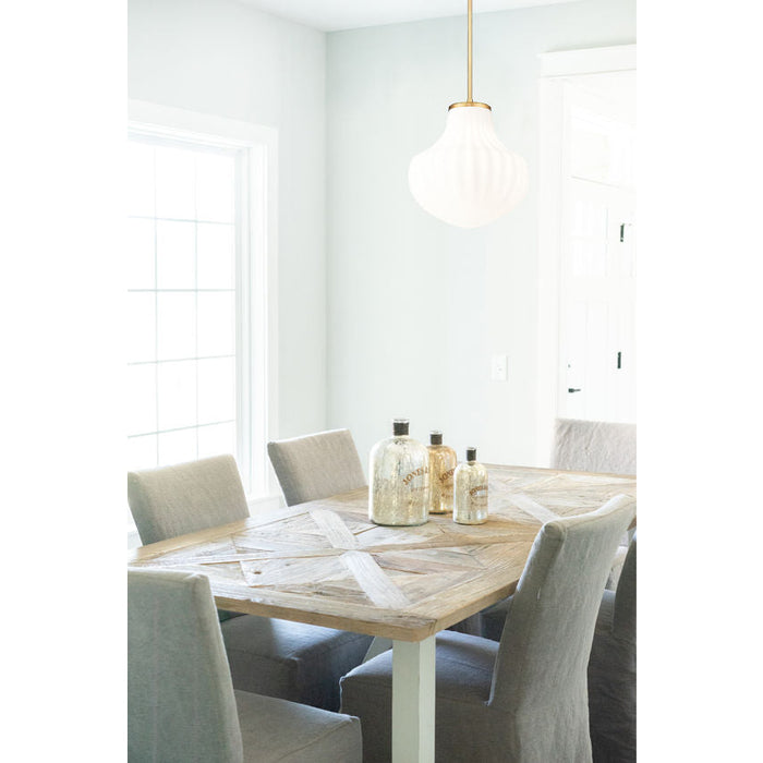 Z-Lite Newbury Pendant Modern Gold 1 Light 13 Inch 7512P13-MGLD | theLightShop