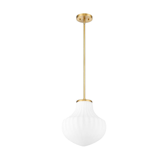 Z-Lite Newbury Pendant Modern Gold 1 Light 13 Inch 7512P13-MGLD | theLightShop