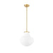 Z-Lite Newbury Pendant Modern Gold 1 Light 13 Inch 7512P13-MGLD | theLightShop