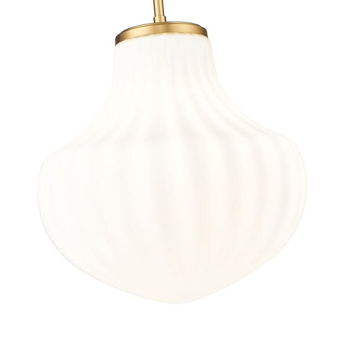 Z-Lite Newbury Pendant Modern Gold 1 Light 13 Inch 7512P13-MGLD | theLightShop