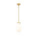 Z-Lite Newbury Pendant Modern Gold 1 Light 8 inch 7511P8-MGLD | theLightShop