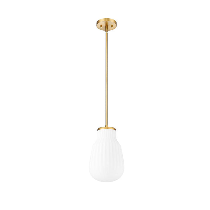 Z-Lite Newbury Pendant Modern Gold 1 Light 8 inch 7511P8-MGLD | theLightShop