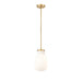 Z-Lite Newbury Pendant Modern Gold 1 Light 8 inch 7511P8-MGLD | theLightShop