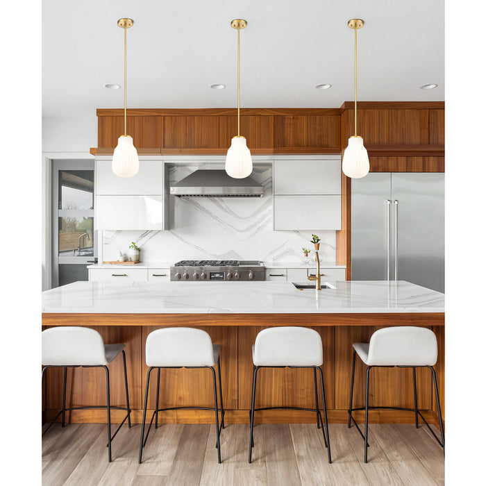 Z-Lite Newbury Pendant Modern Gold 1 Light 8 inch 7511P8-MGLD | theLightShop