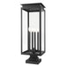 Z-Lite Nova 4 Light Outdoor Pier Mounted Fixture - Black - Square