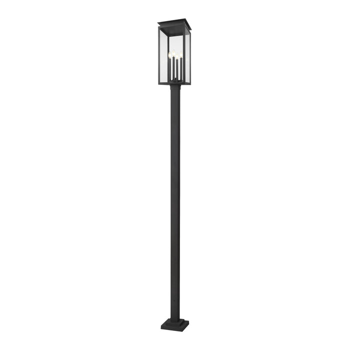 Z-Lite Nova 4 Light Outdoor Post Mounted Fixture - Black - 10’’