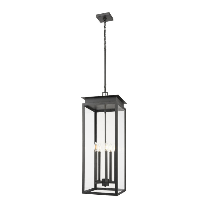 Z-Lite Nova 5 Light Outdoor Pendant - Black