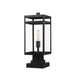 Z-Lite Nuri Black 1 Light Outdoor Pier Mounted Fixture 596PHMS-SQPM-BK | theLightShop