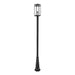 Z-Lite Nuri Black 1 Light Outdoor Post Mounted Fixture 596PHBR-519P-BK | theLightShop