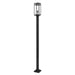 Z-Lite Nuri Black 1 Light Outdoor Post Mounted Fixture 596PHBS-536P-BK | theLightShop
