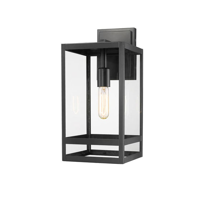 Z-Lite Nuri Black 1 Light Outdoor Wall Sconce 596M-BK | theLightShop