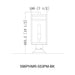 Z-Lite Nuri Black Outdoor Pier Mounted Fixture 596PHMR-553PM-BK | theLightShop