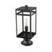 Z-Lite Nuri Black Outdoor Pier Mounted Fixture 596PHMR-553PM-BK | theLightShop