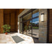 Z-Lite Nyx Outdoor Wall Sconce Black LED 2 Light 5014B-BK-LED | theLightShop