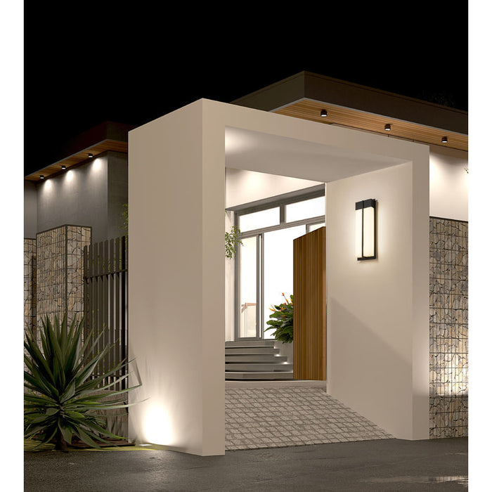 Z-Lite Nyx Outdoor Wall Sconce Black LED 2 Light 5014B-BK-LED | theLightShop