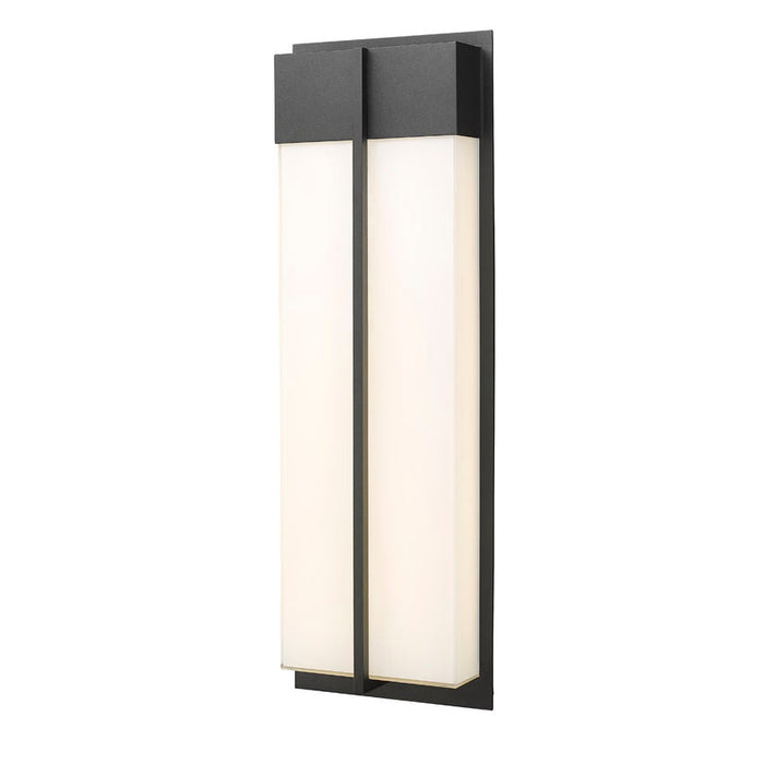 Z-Lite Nyx Outdoor Wall Sconce Black LED 2 Light 5014B-BK-LED | theLightShop