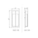 Z-Lite Nyx Outdoor Wall Sconce Black LED 2 Light 5014M-BK-LED | theLightShop