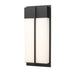 Z-Lite Nyx Outdoor Wall Sconce Black LED 2 Light 5014M-BK-LED | theLightShop
