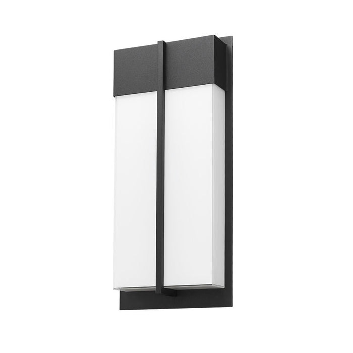 Z-Lite Nyx Outdoor Wall Sconce Black LED 2 Light 5014M-BK-LED | theLightShop