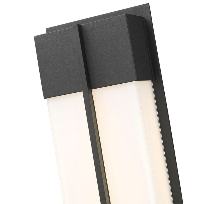 Z-Lite Nyx Outdoor Wall Sconce Black LED 2 Light 5014S-BK-LED | theLightShop