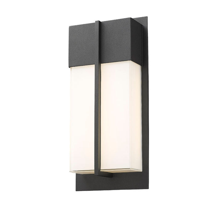 Z-Lite Nyx Outdoor Wall Sconce Black LED 2 Light 5014S-BK-LED | theLightShop